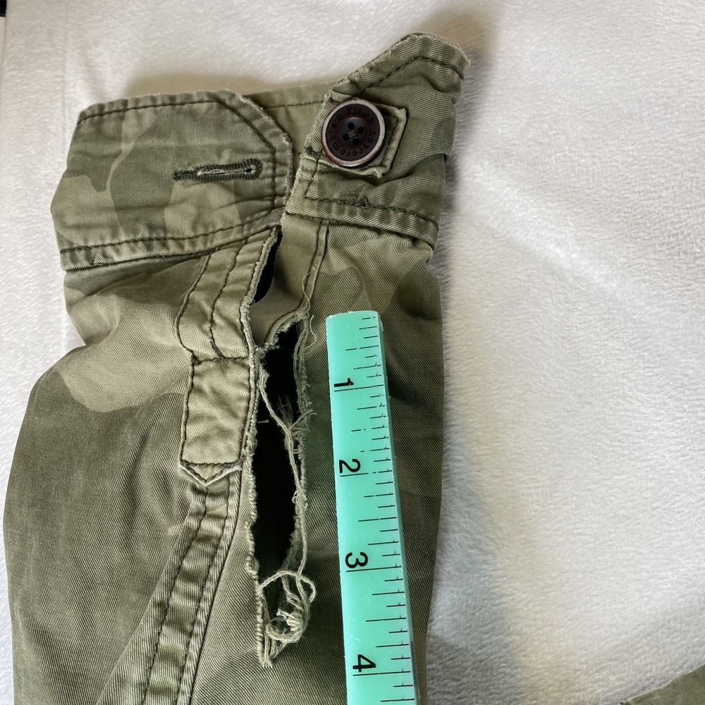 Abercrombie Fitch Sentinel Jacket Mens M Large Athletic Fit Green Camo Military - Picture 9 of 16